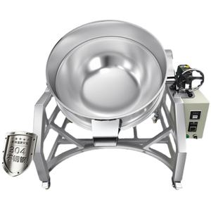 Marmite chauffante électrique à double enveloppe, grande capacité, à gaz, inclinable, pour la cuisson de soupes de bœuf et la friture en cantine - Product Image 1