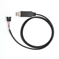 Cable USB a TTL UART con Chip FTDI FT2323RL CP2102, Trenzado de Cobre Puro, Revestimiento de PVC, Conector Hembra Dupont de 4 Pines, Adaptador de 3.3V 5V