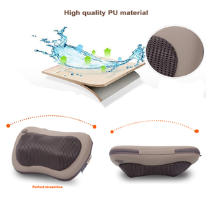 LUYAO prodotto caldo auto uso elettrico Shiatsu massaggiatore 2 pulsante spalla schiena cuscino per massaggio del collo con il calore - Product Image 3