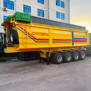 Semi-<span class=keywords><strong>remorque</strong></span> à benne basculante de <span class=keywords><strong>haute</strong></span> qualité à 4 essieux, lourde, 50 tonnes, 60 tonnes, 70 tonnes, 80 tonnes, remorques à benne basculante à 4 essieux, <span class=keywords><strong>remorque</strong></span> à benne basculante arrière - Product Image 5