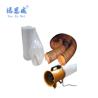 Conduit d'air flexible transparent PE film plastique conduit d'air conduit de distribution d'air