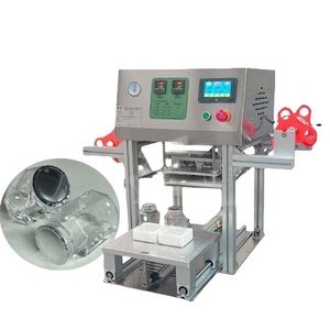 Machine de scellage automatique de bureau pour pots de yaourt, boîtes à salade en plastique, gobelets à boisson, pots de beurre de cacahuète et pots de confiture - Product Image 1