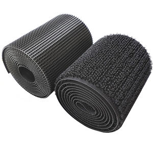Bandes auto-agrippantes spéciales à boucles en nylon 100% noires, amovibles, écologiques, imperméables, ignifuges, lavables, de haute qualité pour vêtements - Product Image 3