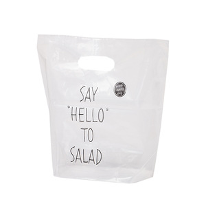 Biểu Tượng Tùy Chỉnh Dùng Một Lần Trong Suốt PE Nhựa Túi Xách 50 Gói Cho Bao Bì Nướng Bánh Tráng Miệng Bánh Mì Thực Phẩm Salad Mùi Bằng Chứng - Product Image 6