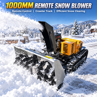 Souffleuse à neige sur chenilles à moteur essence 1080 mm pour déneigement hivernal, commande à distance, machine commerciale, direct usine