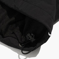 Veste coupe-vent de base pour l'extérieur en nylon froissé léger pour hommes veste imperméable vierge avec capuche