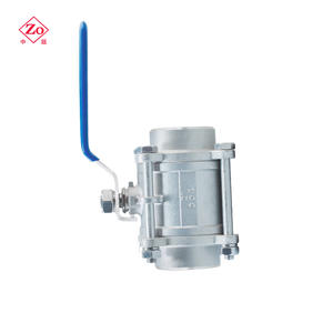 Vanne à boisseau sphérique manuelle soudée en acier inoxydable 304, trois pièces, haute pression, résistante à la corrosion pour gaz, vanne à trois voies soudée 3P - Product Image 1