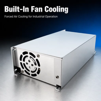 Alimentation à découpage 500W 12V 40A avec ventilateur à température contrôlée pour affichage LED, vidéosurveillance et contrôle industriel