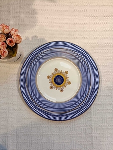 Disque en céramique Ins Vaisselle à motif géométrique créatif Assiette à steak pour hôtel Assiette à salade domestique - Product Image 2