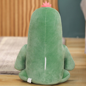 Poupée douce et confortable <span class=keywords><strong>pour</strong></span> bébé - Poupée en tissu - Jouet en peluche <span class=keywords><strong>pour</strong></span> bébé - Partenaire de sommeil - Poupée cactus en peluche mignonne de 35 cm avec bouche en forme de saucisse - Product Image 5