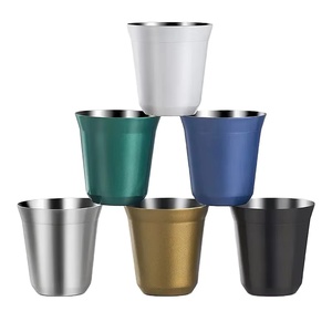 Tasses à <span class=keywords><strong>café</strong></span> <span class=keywords><strong>en</strong></span> acier inoxydable pour <span class=keywords><strong>café</strong></span>, lait, jus, petites tasses à expresso pour la maison, le club, tasse à <span class=keywords><strong>café</strong></span> de luxe pour le thé de <span class=keywords><strong>l</strong></span>'après-midi - Product Image 4
