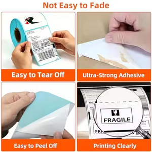 Customized 4x6 <b>Waterproof</b> Oil Resistant Scratch Resistant Logistics E-commerce Packaging Transportation Adhesive <b>Sticker</b> - Product Image 3