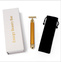 24K Gold Energie-Schönheitsroller Handgehaltener Vibrationsmassageroller Gesichtsstraffungsgerät 6000 Mal/min DV1.5 Power Körper- und Augenpflege Kommerziell & Zuhause