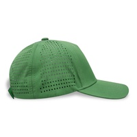 OEM Personnalisé Haute Qualité 6 Panneaux Logo Imprimé Réfléchissant Découpé au Laser Trou Perforé Sport Performance Papa Chapeau Blanc Casquette de Baseball