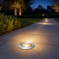 Lumière LED encastrée au sol, étanche IP67, mini 12V 24V 3W, blanc chaud, pour terrasse, escalier, sol, souterrain