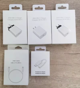 Alta calidad <span class=keywords><strong>Original</strong></span> 30W EE. UU. UE Reino Unido enchufe Super <span class=keywords><strong>Usb</strong></span> C cadena tipo C <span class=keywords><strong>Cable</strong></span> cargador adaptador de pared de carga rápida para iPhone <span class=keywords><strong>Samsung</strong></span> - Product Image 4