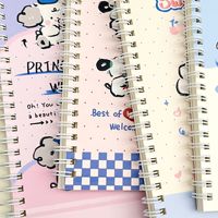Cahiers à spirales A5 avec couvertures colorées et motifs esthétiques mignons pour les commandes en gros