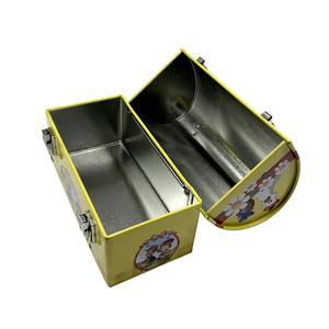 Cá nhân bán buôn tùy chỉnh kim loại cổ điển tin Hộp Ăn Trưa với khóa và xử lý cấp thực phẩm Hộp Ăn Trưa - Product Image 3