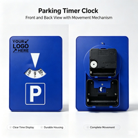 Disque de stationnement mécanique en plastique Titan AS004 avec horloge manuelle et minuteur pour la réglementation de stationnement européenne
