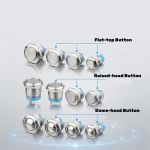 Waterproof Momentary Metal Push <b>Button</b> Switch 16mm 19mm 22mm <b>NO</b> NC Access Control Exit <b>Button</b> Industrial Control Switch - Product Image 3