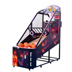 Luxury Coin-Operated Mobile Basketball Stand Electronic Indoor Arcade Game Shooting Machine English 110V/220V UK Plug - Product Image 1