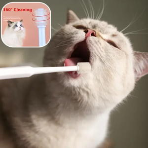 Cepillo de dientes para mascotas de 360 grados, cepillo para <span class=keywords><strong>gatos</strong></span>, además de <span class=keywords><strong>mal</strong></span> <span class=keywords><strong>aliento</strong></span>, cuidado de los dientes de sarro, limpieza para perros y <span class=keywords><strong>gatos</strong></span>, suministros de limpieza para perros y <span class=keywords><strong>gatos</strong></span> - Product Image 2