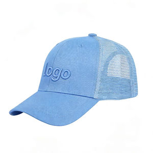 Gorra Trucker de 5 Paneles con Logotipo Personalizado, Gorra de Béisbol de Malla Gelante, Cierre a Presión, 100% Algodón, Bordado 3D, Moda Pesca - Product Image 1