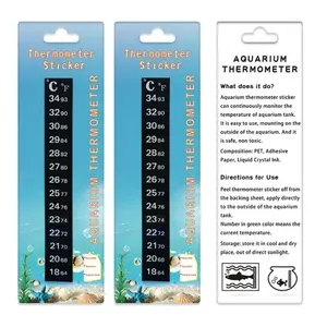 Spot Thermometer Strip Temperature Sensing Flüssig kristall Digital Chromo genic Fish Tank Temperatur aufkleber