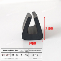 Tira de Protección de Bordes en Forma de U de PVC Multifuncional, Molde Personalizado, Anticolisión, Aislamiento Térmico, Sello para Puerta de Vidrio