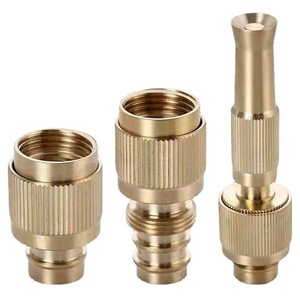 Adaptateur de tuyau d'eau Crane Crown, connexion rapide en cuivre de 1/2 pouces pour robinet de machine à laver et pistolet de pulvérisation haute pression - Product Image 1