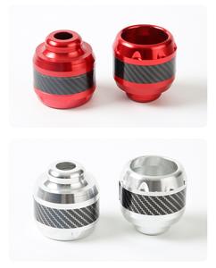 Accessoires de modification pour voitures et motos électriques : Protection anti-chute en alliage d'aluminium coloré et fibre de carbone pour fourche avant - Product Image 3