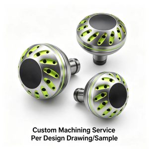 CNC Machining OEM High Quality Aluminum Alloy CNC Full Metal Jigging Reels Handle Grip Fishing Tackle Fishing Reel Handle <b>Knob</b> - Product Image 1