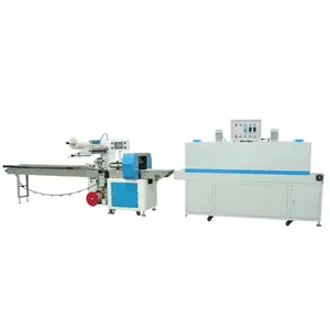 Easy-To-Use Pillow Type Film Heat Tunnel Packing Shrink Wrapping Machine For Carton Box