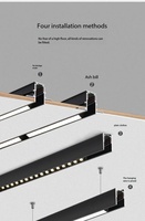 Projecteur LED à spectre complet en aluminium magnétique, éclairage intelligent pour la maison, salon, montage en surface, encastré, intelligent
