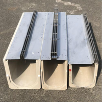 Caniveau de drainage linéaire en acier inoxydable 304/316 U100 pour piscine et garage