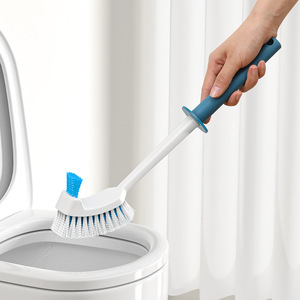 Kaiyoujie Toilet <b>Brush</b> Wall Mounted Plastic Long Handle Durable Rectangular Modern Bathroom Cleaning Tool - Product Image 4