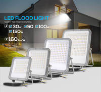 Projecteur de puissance 150w LED Foco IP65 Projecteur à réflecteur LED étanche avec boîtier en aluminium moulé sous pression