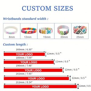 Bracelet en silicone personnalisé, bracelet en caoutchouc promotionnel avec logo - Product Image 3
