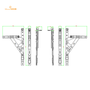 Finestra di alta qualità attrito rimanere cerniere in alto appeso Hardware battente resistente in acciaio inox Apposite - Product Image 1