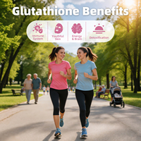 Gummies de Glutathion Marin, 60 unités, pour l'éclaircissement et l'éclat de la peau, la santé des cheveux, des ongles et des os, complément alimentaire OEM