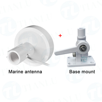 Antena GPS Aktif 1575.42MHz untuk Kapal Laut, Antena Eksternal Navigasi GPS Kompatibel dengan Garmin GPSMAP NavTalk Fishfinder