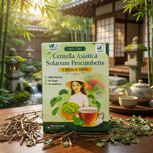 Centella Asiatica Solanum Procumbens Herbal <b>Tea</b>: Brain Booster & Calm Mind (40 Bags) - Product Image 1