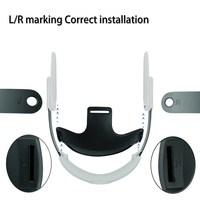 Sangle Elite rembourrée en cuir PU améliorée pour casque VR, compatible avec 3 modèles, élastique réglable, moule privé, accessoires VR