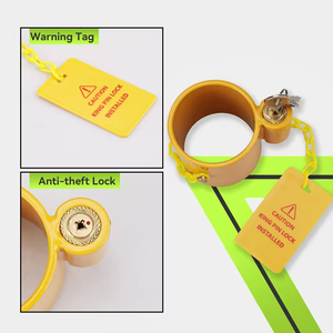 Verrou de cinquième roue en acier Ambull Factory ODM OEM avec étiquette d'avertissement antivol <span class=keywords><strong>pour</strong></span> remorques à cinquième roue/semi-remorques/camping-cars/conteneurs - Product Image 2
