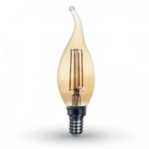 C35 LED filament bougie lumière ampoules en verre blanc chaud 2200K E12 E14 pour lustre raccords café