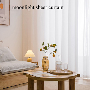 Leggero puro tule plissado interior cortina da janela da sala de estar tulle plissettato per soggiorno interno tenda finestra - Product Image 2