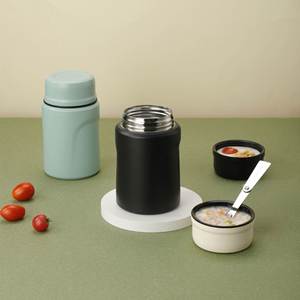 Bocal isotherme à double paroi, boîte à lunch portable en acier inoxydable 304, maintien au chaud de 6 à 12 heures, sans danger pour les aliments, personnalisable - Product Image 2