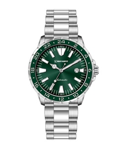 Montre de plongée automatique Miyota 9015 en acier inoxydable avec lunette blanche, cadran bleu-noir gris froid et chaud, aiguilles luminescentes, 300m - Product Image 5