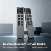 Control Remoto de Voz de Aluminio de Alta Gama, Control Remoto de Repuesto de Modo Dual Infrarrojo para Decodificador de Transmisión IPTV Android