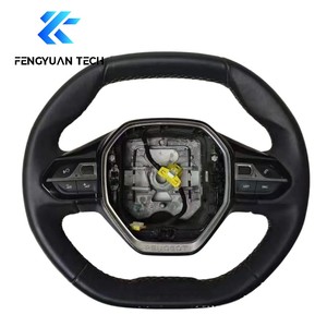 Volant personnalisé chauffant en cuir et alcantara, véritable fibre de carbone forgée, pour Peugeot 408 508 3008 4008 5008 <span class=keywords><strong>GT</strong></span>, personnalisable - Product Image 4